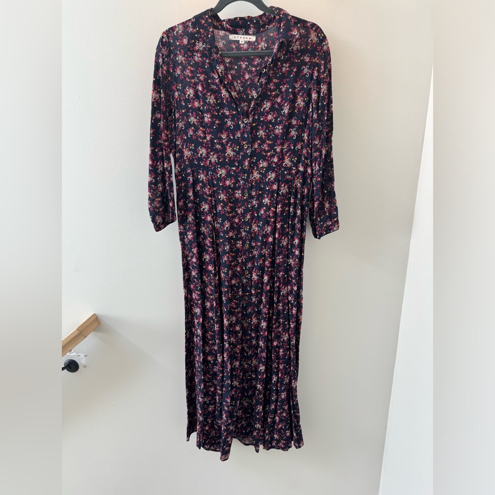 Xirena navy flower dress